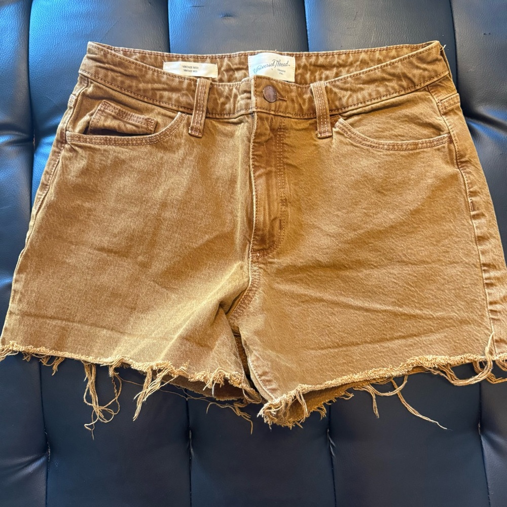 Universal Thread Brown Cut-Off Jean Shorts